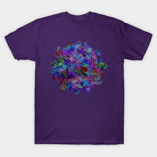 Glam Rainbow Metallic Flower T-Shirt